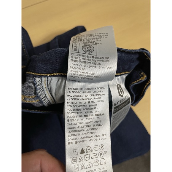 Ladies LEVI Denim Jeans - 8/29 Straight Leg - Picture 4 of 4